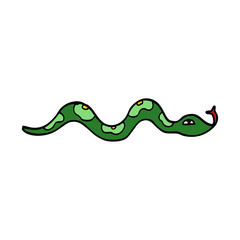cartoon doodle snake
