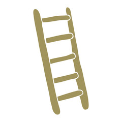 flat color style cartoon ladder