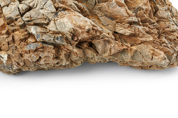 Rock isolated on white background