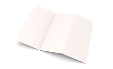 isolated trifold template