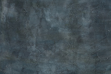 Obraz na płótnie Canvas Abstract grunge art decorative design gray blue dark stucco concrete background unique wall texture