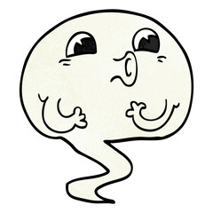 spooky cartoon doodle ghost