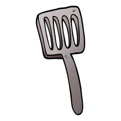 cartoon doodle food spatula