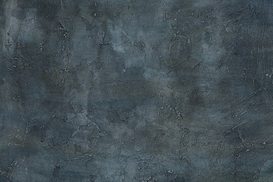 Abstract grunge art decorative design gray blue dark stucco concrete background unique wall texture