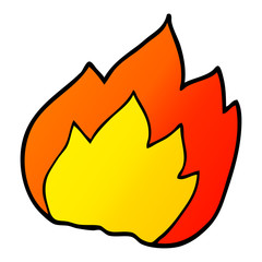 cartoon doodle fire