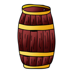 cartoon doodle of a barrel