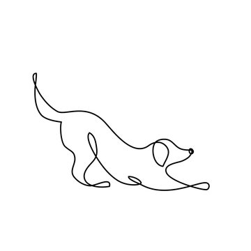 Dog Line Art Logo