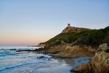 After sunset at Villasimius, Sardinia