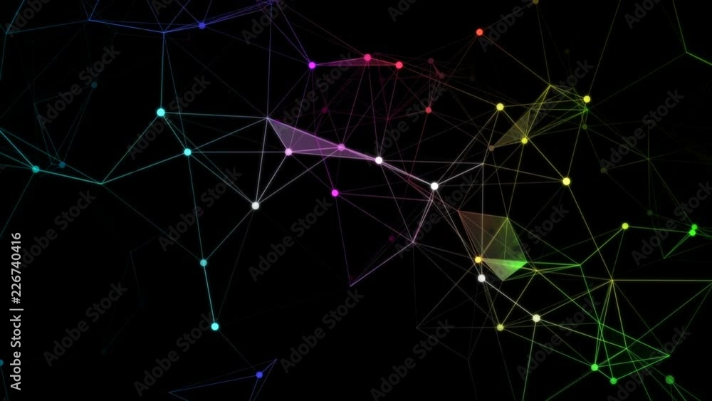 Poster shimmering caterpillar.technology network loop background.