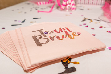 Disposable Napkins, Team Bride party