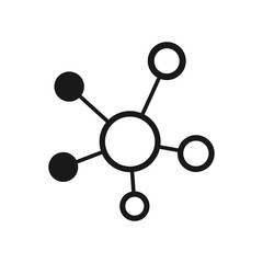 Molecule logo, Connection logo vector