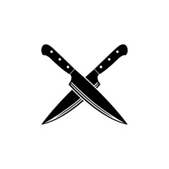 Cross knife vector icon