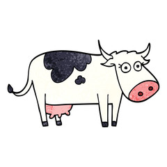 cartoon doodle farm cow