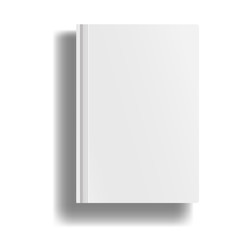 Empty magazine, album or book template Isolated on white background..