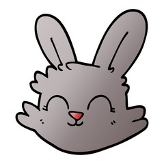 cartoon doodle happy rabbit