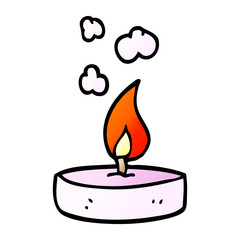cartoon doodle scented candle