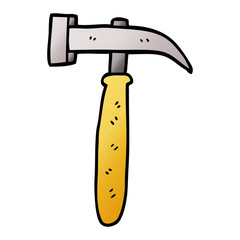 cartoon doodle hammer