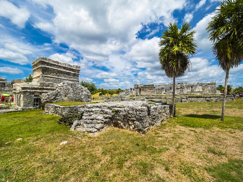 Mayaruinen, Tulum, Quintana Roo, Riviera Maya, Halbinsel Yucatan, Mexico, Mittelamerika