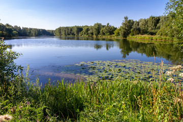 Obraz premium landscape with Moscow river 