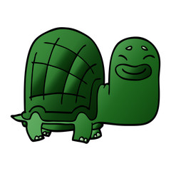 cartoon doodle happy turtle