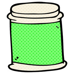 cartoon doodle vitamin pots