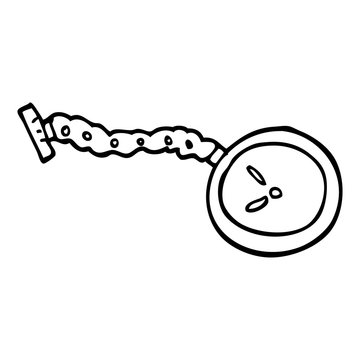 recommend clip art: line drawing cartoon pocket watch