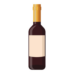 Wine bottle isolated