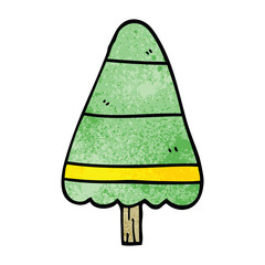 cartoon doodle christmas tree