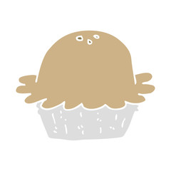 flat color style cartoon pie