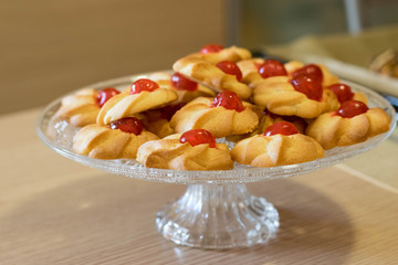 Preparation phase of Italian desserts