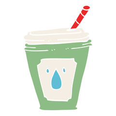 cartoon doodle juice bar drink