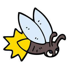 cartoon doodle firefly