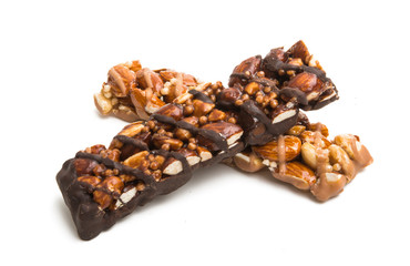 nut bar isolated