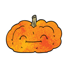 cartoon doodle happy pumpkin
