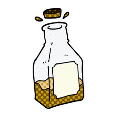 cartoon doodle drink in decanter