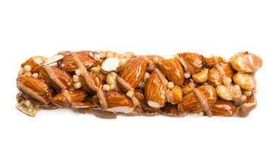 nut bar isolated