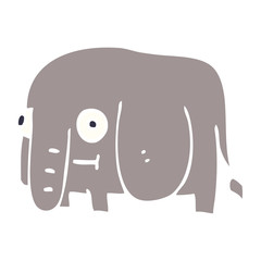 cartoon doodle elephant