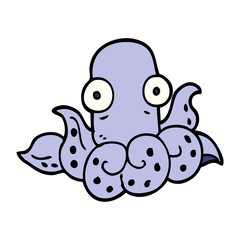 cartoon doodle funny octopus