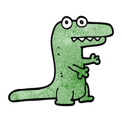 cartoon doodle crocodile