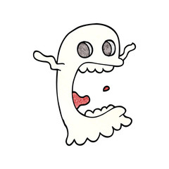 cartoon doodle spooky ghost