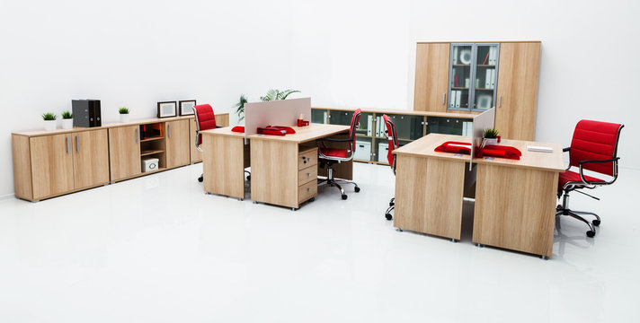 new furniture in modern office