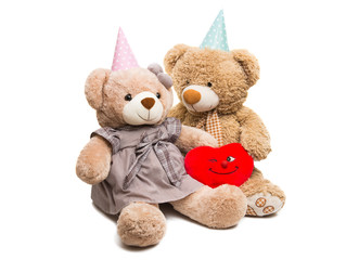 soft toy bear isolated