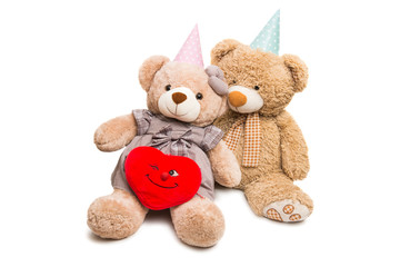 soft toy bear isolated