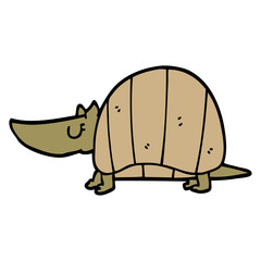 cartoon doodle armadillo