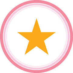 Obraz premium yellow star web icon stock vectors