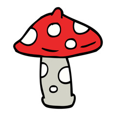 cartoon doodle mushroom