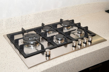 Kitchen built-in gas stove