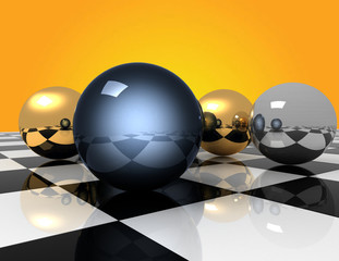 3d abstract background. abstract balls. 3d illustration
