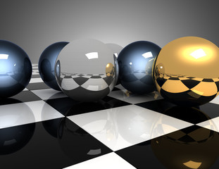 3d abstract background. abstract balls. 3d illustration