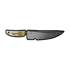 Obraz premium cartoon doodle chef knife